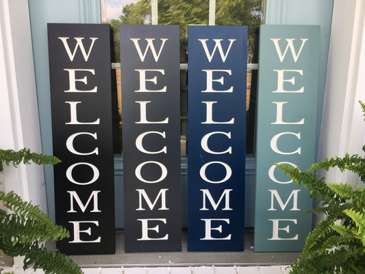 Welcome Sign Vertical
