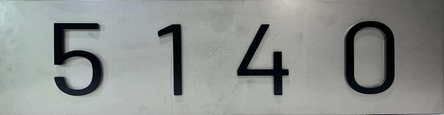 Park Ave Stainless Steel House Numbers, Modern House Numbers Sign, Steel Address Plaque, Custom house Address, Housewarming Gift. HZTL