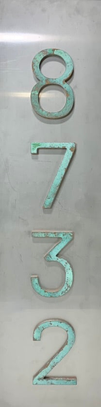 Park Ave Stainless Steel House Numbers, Modern House Numbers Sign, Address Plaque, Custom house Address, Housewarming Gift, Steel sign. VERT